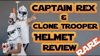 Captain Rex and Phase I Clone Trooper Helmet Review - Hasbro