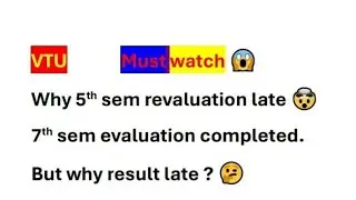 Vtu lastest updates🤯 || Evaluation completed but result? 🤔😱 || #exam 7th sem results || Revaluation❓
