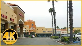 Driving Tour of Morningside Plaza (Shopping mall), Fullerton [4K]