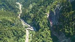 Altindere, Trabzon Province, Turkey. Sumela Monastery. Altindere Valley Park. Coniferous forest o...