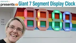 Giant 3D Printed 7 Segment Display Clock