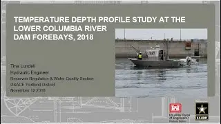 Temperature depth profile study at the Lower Columbia River Dam forebays, 2018