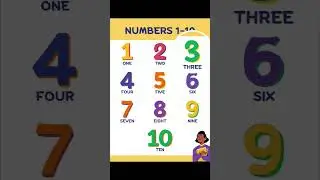 Learning Number 1 to 5 in english 😺#learning #kidsvideo #numbers #educationalvideo #shortvideo