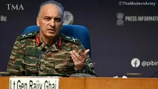 Генеральный директор по военному делу индийской армии генерал-лейтенант Раджив Гаи дает информаци...