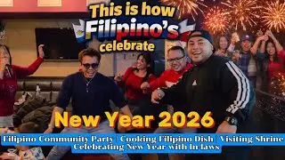 This is how Filipino's abroad celebrating New Year | Cooking Filipino Dishes | Visiting Inlaws | 