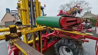 Verhoest leek harvester with automatic box filling