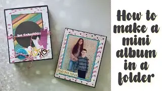how to make a mini album in a folder