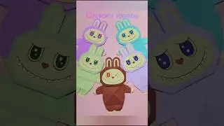 origami labubu🤩#Paper labubu#Labubu craft#cute craft#eazy craft#paper art #labubu #viral shorts#tina