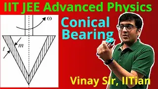 Torque required to spin a simple cone shaped bearing in Viscous Liquid | IIT JEE Advanced Physics