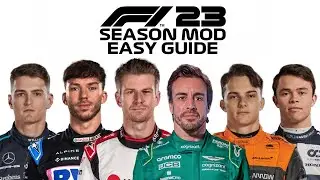 HOW TO INSTALL F1 SEASON 2023 MOD IN 5 MINUTES / ALL DRIVERS NAMES & CAR LIVERIES