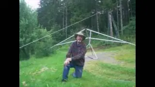 zipline set up to test crash devices..... Reluctant Sparrow