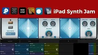 iPad synth jam: PPG Infinite, Viking Synth, Ravenscroft275, Modstep, Zeeon & Arturia iSpark