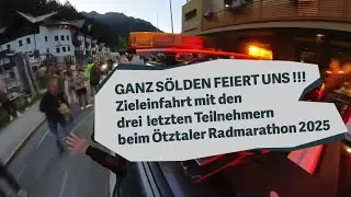Rennleitung 3 Dashcam: Zielankunft der letzten Finisher - Mega Moment beim Ötztaler Radmarathon 2025