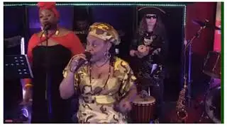Ivan Christie with Barbara Naps supporting Reggae Star Factor (Theme) Roots Corner&rsquo;