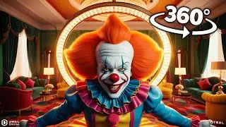 Killer Clown Chases you in Hotel IN 360&deg; Video | VR / 4K