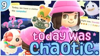 GETTING TO 3 STARS! (with a whole lot of chaos!!) // ACNH HARD MODE #9