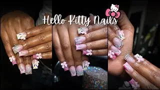 Hello Kitty Nails💖 | Watch Me Work |