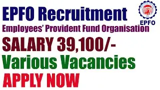 EPFO Recruitment | Employees&rsquo; Provident Fund Organization | Central Govt Jobs