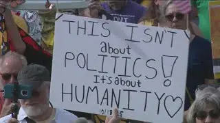 Thousands take to capitol steps for &lsquo;No Kings&rsquo; protest in Des Moines