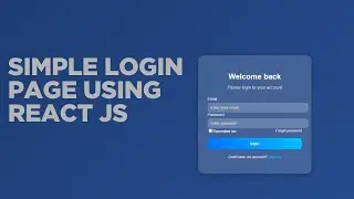 🔐 Simple Login Page using React.js & Node.js | Full Login System | React JSX File