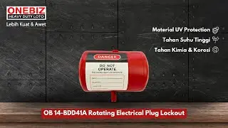 ONEBIZ Heavy Duty Loto OB 14-BDD41A Rotating Electrical Plug Lockout