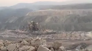Opencast mining ||Blasting Techniques Line Drilling.