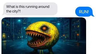 Pac-Man in Real Life | Analog Horror SMS Story