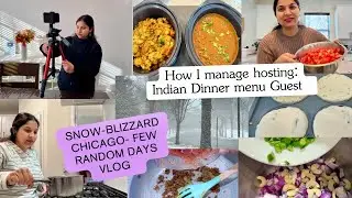 🆕 🌸SNOWBLIZZARD DAYS:INDIAN guest Dinner MENU*FEW random Days in Life/CAMBOFOTO TRIPOD REVIEW/Indian
