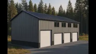 Dream 30x60 Two-Story Barndominium Kit [With 3 Car & RV Garage]