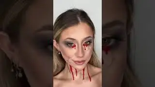ZOMBIE CHEERLEADER 👯&zwj;♀️#girl#shorts#beauty#viral #makeuptutorial#transition #halloween #cheerleader