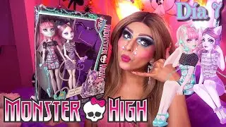 Monster High Rochelle Goyle Catrine Demew GHOUL CHAT *D&iacute;a 7 Naiioween*