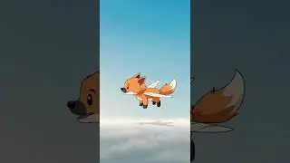 Little 🦊 flying around! #baby #babyfox #animal #animated