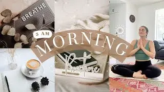 5AM HOLISTIC MORNING ROUTINE 🌸 healthy & productive habits | working out, journaling, self-care