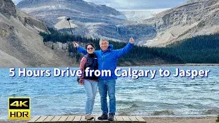 5 hours drive from Calgary to Jasper with most beautiful viewpoints - Oct 2022 with amazing weather