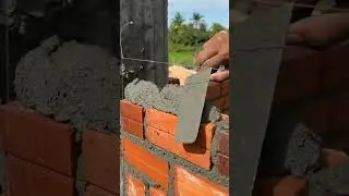 How to Install Anchor on Brick &ndash; Strong Wall Connection Techniques! #bricklaying 🧱🧱