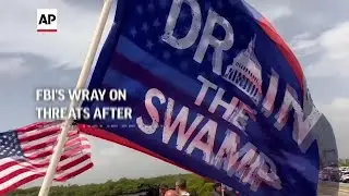 FBI's Wray on threats after Trump home search