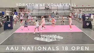 M4G1 | Yorktowne 18 Blue vs Vangaurd 18 Gold WEB | AAU Nationals 18 OPEN Volleyball | ROUND 1