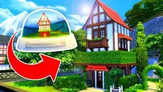 I built a house from a snow-globe // Sims 4 Speed Build