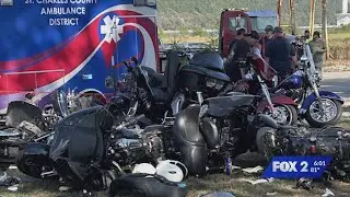 Car crashes into bikes at motorcycle rally in Portage Des Sioux
