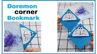 How to make Doraemon corner bookmark | corner bookmark idea | Muqaddas art collection