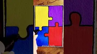 [ ASMR ] Reverse 🔄 Coloring 🧩 Puzzle 🧩