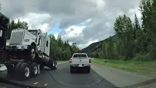 Time lapse - Drive from Calgary, AB to Trail, BC  via Cowboy Highway and Crowsnest pass July 2025