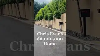 Chris Evans $6,000,000 Home 😯 #Shorts