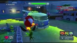 Plants vs Zombies GW Jardines y Cementerios, Guisante De Fuego, 09 Derrotados