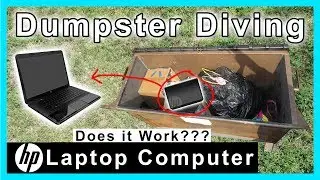 Found working HP Laptop Computer Dumpster Diving #184