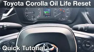 How to reset scheduled oil life 2024 Toyota Corolla
