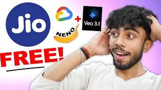 GOOGLE All AI Features FREE! For Jio User! (Veo 3.1 /Neno Banana)🤯Claim Now & How to Use!