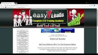 Step 1- Free Training For Easy1Up Leads