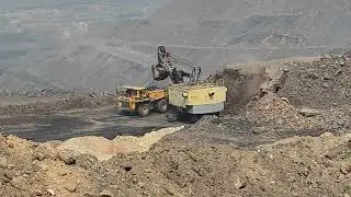 Opencast mining OB removal by shovel dumper combination