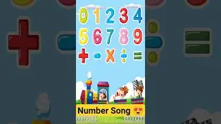 Wow 😍 Number Song for kids - Number Rhyme #nurseryrhymes #kidssongs #kidsvideo #kids #short #shorts